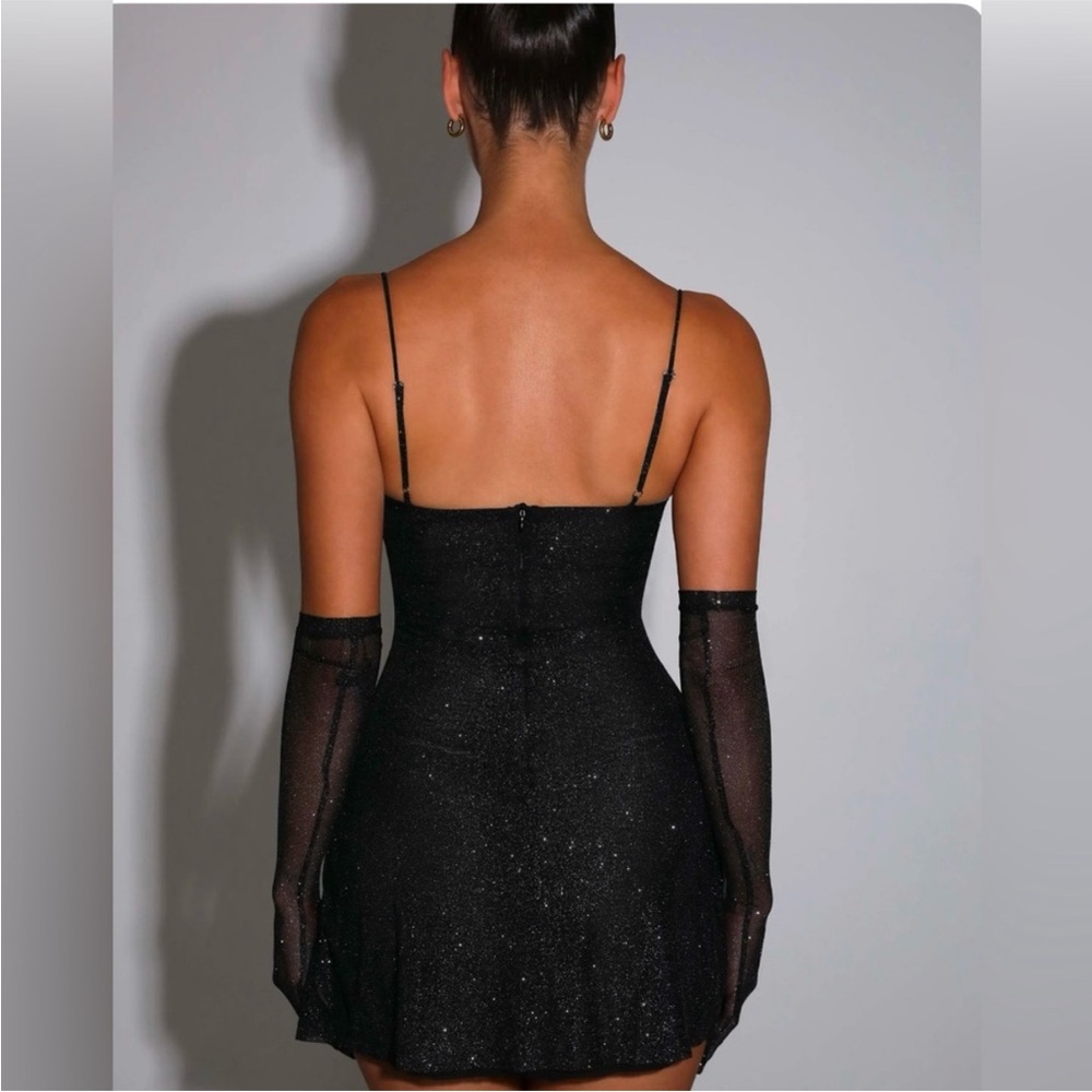 Babyboo Fashion Black Sparkle Pixie mini dress NWT - Picture 3 of 7